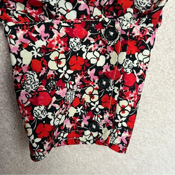 Sanctuary Floral Peasant Top Blouse-Red, Pink & White-Women’s 1X-Cottagecore-NEW - Picture 6 of 13